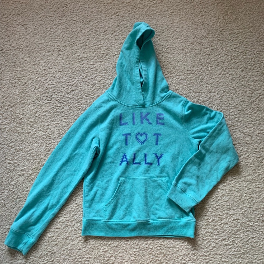 Blue Hoodie with pockets no zipper